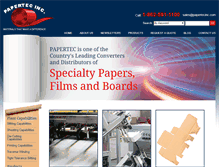 Tablet Screenshot of papertecinc.com